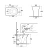 RAK Resort 450mm Comfort Height Back To Wall Rimless Toilet & Wrapover Soft Close Seat