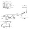 RAK Resort Mini Close Coupled Closed Back Rimless Toilet & Wrapover Soft Close Seat