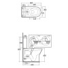RAK Resort Maxi Close Coupled Closed Back Rimless Toilet & Wrapover Soft Close Seat