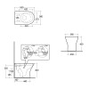 RAK Resort Back To Wall Rimless Toilet & Slimline Soft Close Seat