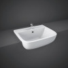 RAK Series 600 520mm Semi Recessed Basin - 1 Tap Hole