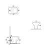 RAK Series 600 Back To Wall Toilet & Wrapover Soft Close Seat