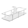 Chrome & White Riser Rail Shower Caddy