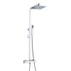 Pure Square Thermostatic Shower - Chrome