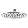 Round Chrome Plated Brass Ultra Slim Fixed Shower Head 250mm x 250mm
