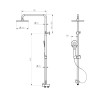 Shower Slider Rail Kit With Diverter & Handset