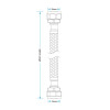 Viva Sanitary 15mm x 15mm - 300mm Flexi Connector