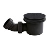 90mm Mega Flow Shower Waste - Black