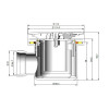 90mm Mega Flow Shower Waste - Chrome