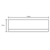 ProTek Acrylic 1700mm White Bath Front Panel