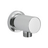 Round Chrome Plated Brass Outlet Elbow