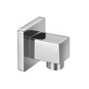 Square Chrome Plated Brass Outlet Elbow