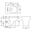 RAK Tonique Back To Wall Toilet & Soft Close Seat