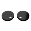 Toilet Seat Cover Caps (Black) 56mm x 11mm Height