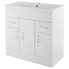Eden 800mm Floor Standing Cabinet & Mid-Edge Basin - 1 Tap Hole