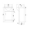 Ice 950mm Complete Furniture Package (Lawton BTW Pan & Seat & Concealed Cistern)