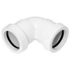 Push-Fit 90 Degree Knuckle Bend 32mm White