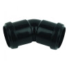 Push-Fit 135 Degree Obtuse Bend 40mm Black