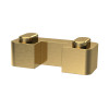 Wetroom Screen Horseshoe Support For 8mm Glass - Brushed Brass