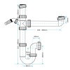 Viva Sanitary 40mm (1 1/2") EASI-FLO Bowl & Half Sink Kit