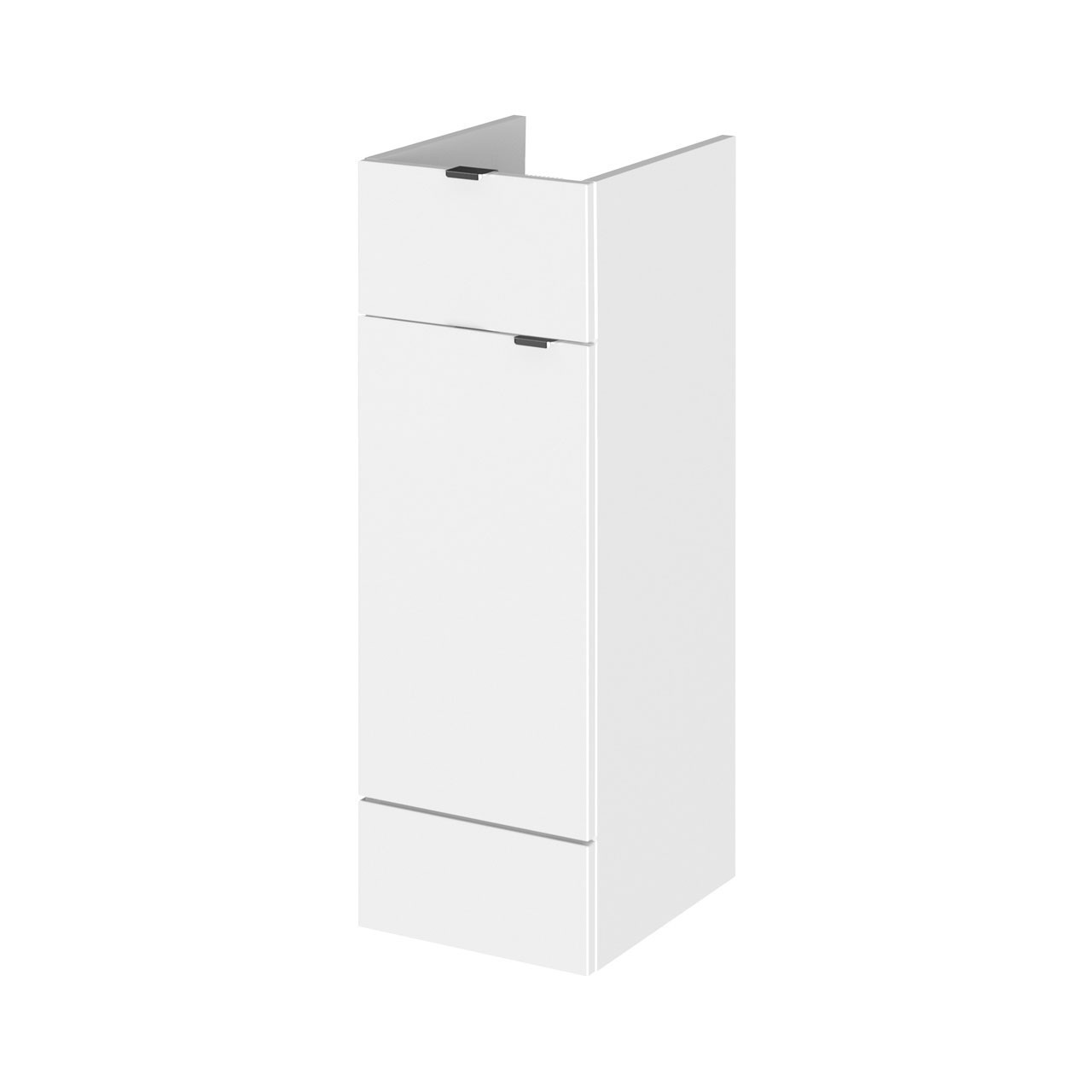 Hudson Reed Fusion White Gloss 300mm Drawer Line Base Unit (355mm Deep ...