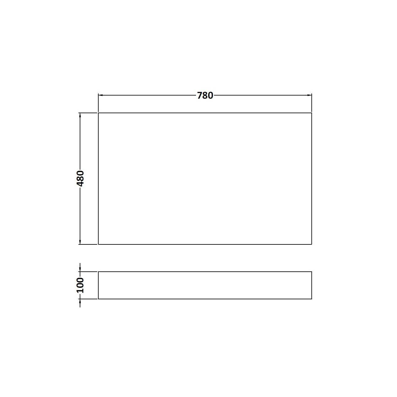 Grey Gloss 800mm Bath End Panel & Plinth | JTPickfords.com