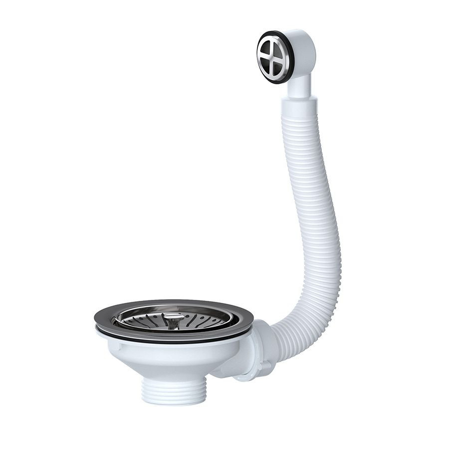 JT Pickfords Viva Sanitary Basket Strainer (Circular Overflow