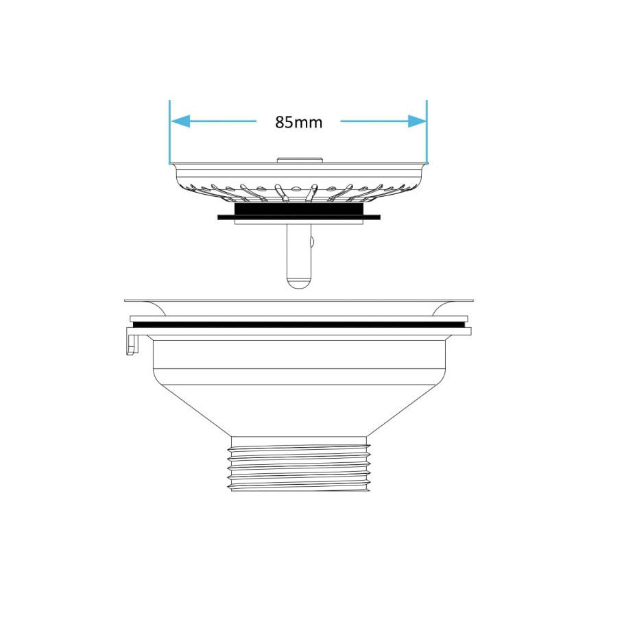 Viva Sanitary Basket Strainer