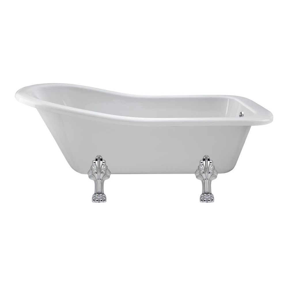 Brockley 1700mm x 730mm Freestanding Slipper Bath & Pride Leg Set